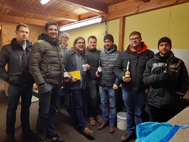 Für die gute Sache: Hans-Jürgen Müllner, Philipp Koch, Peter Grandits, Josef Kreitzer, Jörg Stipsits, Valentin Grandits, Armin Müllner, Matthias Kirisits (von links).