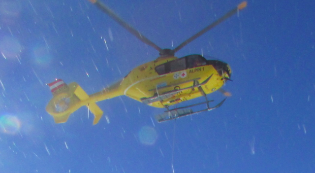 Der Rettungshubschrauber Alpin 1 stand im Einsatz.