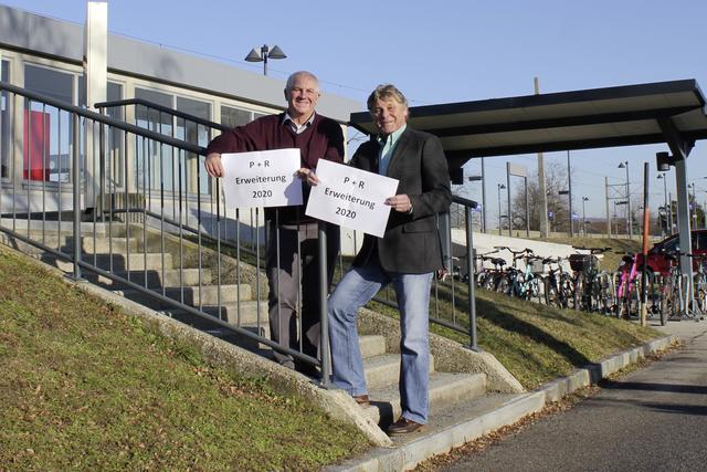 Park und Ride Erweiterung in Muckendorf.