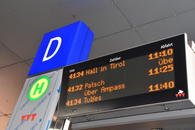 4132 nach Ampass: Mehr Busse zur Mittagszeit