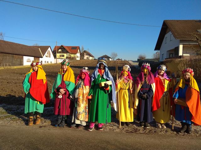 36 Sternsingergruppen waren in dem Pfarrgebiet Groß St. Florian unterwegs.