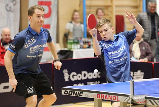 Das Doppel Leonhartsberger/Promberger musste sich dieses Mal in einem knappen Match geschlagen geben.