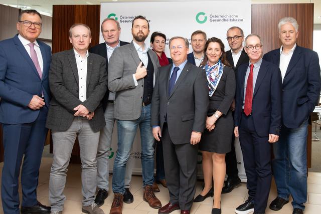 Matthias Krenn, Kurt Neckermann, Josef Grünwald, Thom Kinberger, Christina Marx, Wolfgang Reiger, Walter Antosch, Sonja Jacoby, Johann Grünwald, Peter Haibach, Andreas Huss (v.l.).