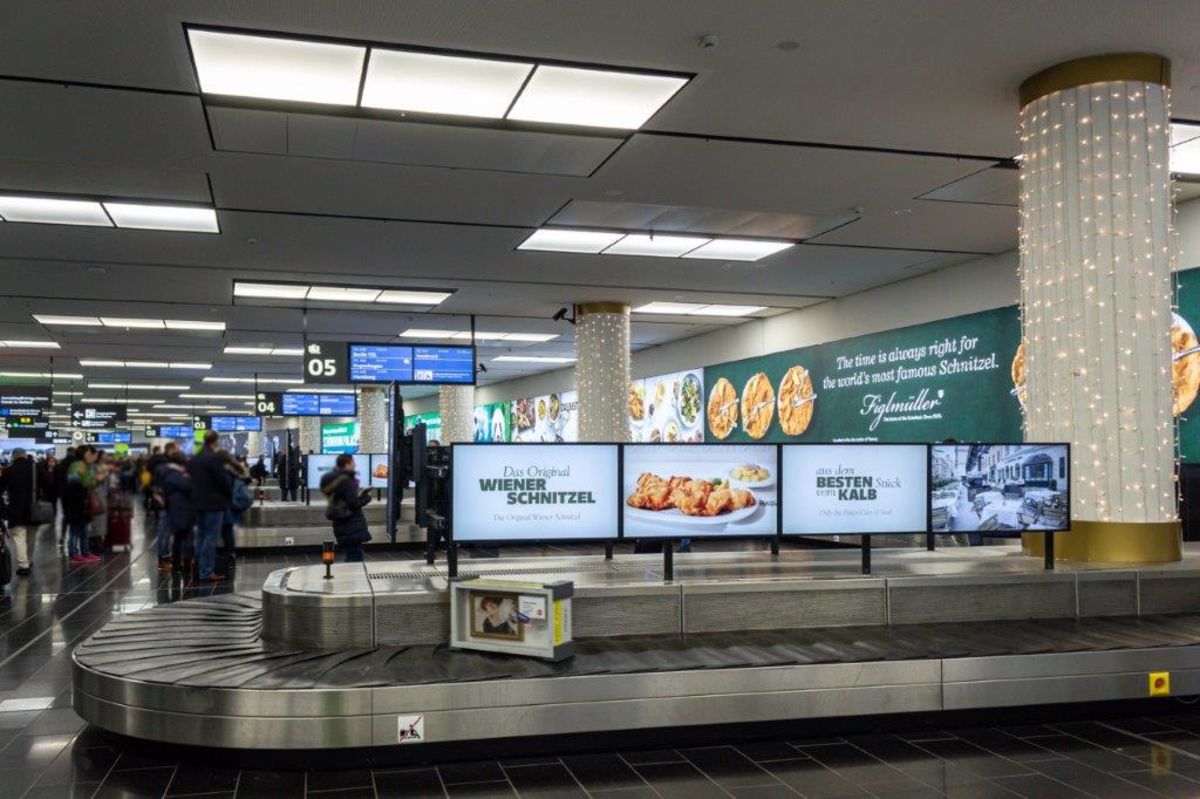 Echt Jetzt Da Dreht Ein Schiele Am Kofferband Im Flughafen Wien