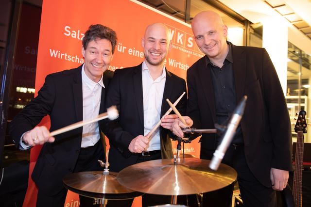 Mit jazzigen Tönen wurde der Neujahrsempfang der Wirtschaftskammer begangen.