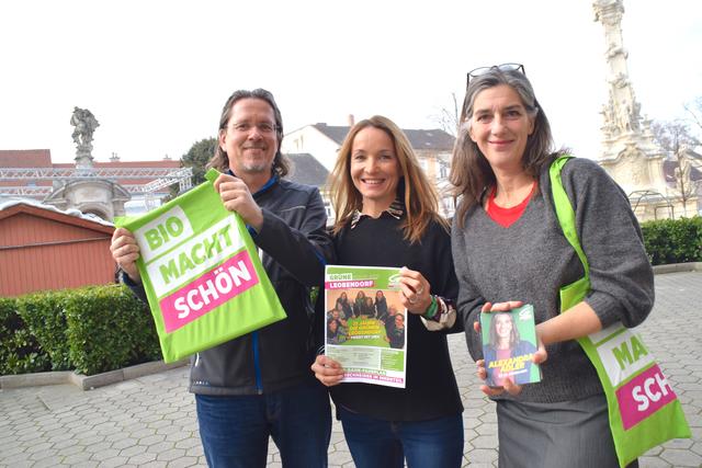 GRÜNES Team für Leobendorf: Martin Zagler, Daniela Kremsberger und Alexandra Adler.