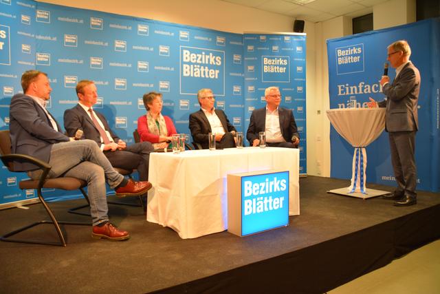 Die erste Podiumsdiskussion zur Landtagswahl wurde von den Bezirksblättern Burgenland veranstaltet.