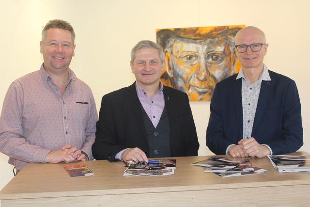 Karl Tischer, Christian Sander und Klaus Steinberger präsentierten das Kindberger Kulturprogramm für 2020.