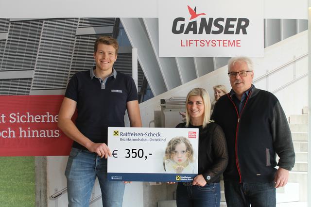 Die Ganser Maschinen GmbH spendete 350 Euro.