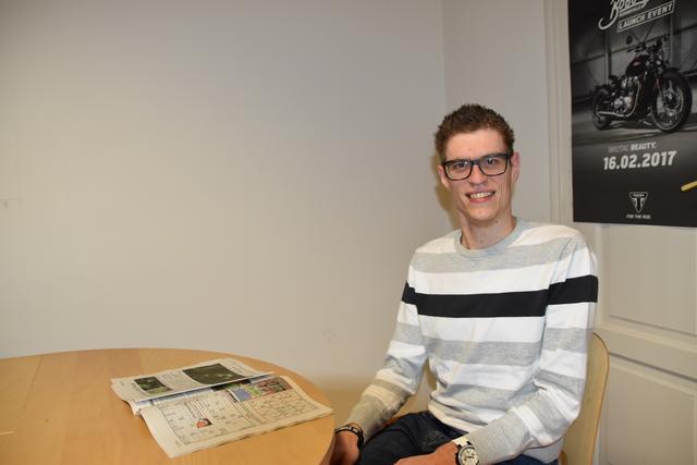 Der junge Mann hat die Ausbildung mit Auszeichnung hinter sich gebracht. Nun möchte er auch anderen Mut machen.