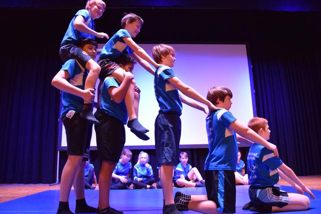 Die Schüler zeigten ihr sportliches Können.