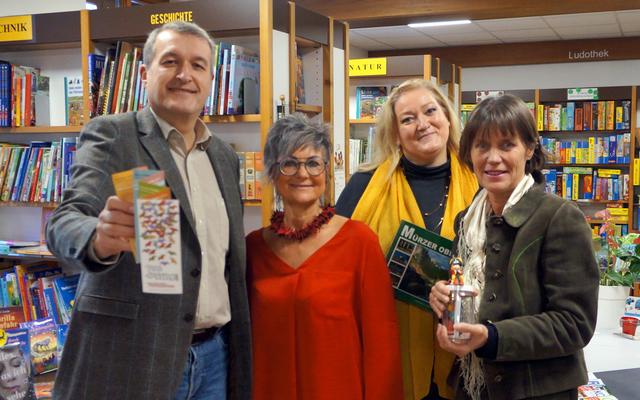 Bürgermeister Karl Rudischer, Karin Lang, Michaela Hödl, Petra Bauer, v.li.