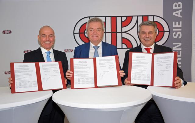 Präsentierten die Zukunft der GKB: GKB-Prokurist Gerald Klug, LH-Stv. Anton Lang und GKB-Generaldirektor Franz Weintögl