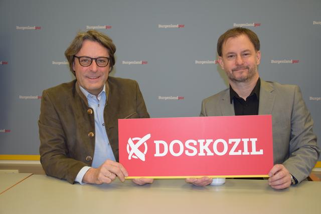 Der unabhängige Kandidat Gerhard Hutter und SPÖ-Landesgeschäftsführer Roland Fürst haben ein gemeinsames Ziel gefunden…