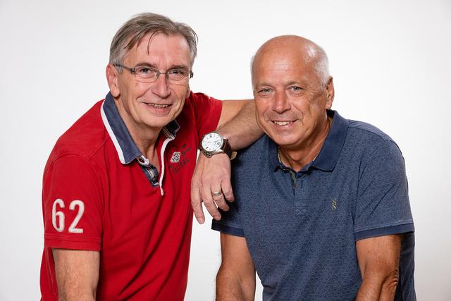 Unterstützen Familien: Traisens Bürgermeister Herbert Thumpser und Vize Karl Slama