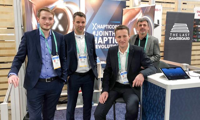 Die Xeeltech-Delegation auf der CES in Las Vegas: Philipp Sachs, Reinhard Olzinger, Josef Brandmayr, Klaus Grausgruber (v.l.).
