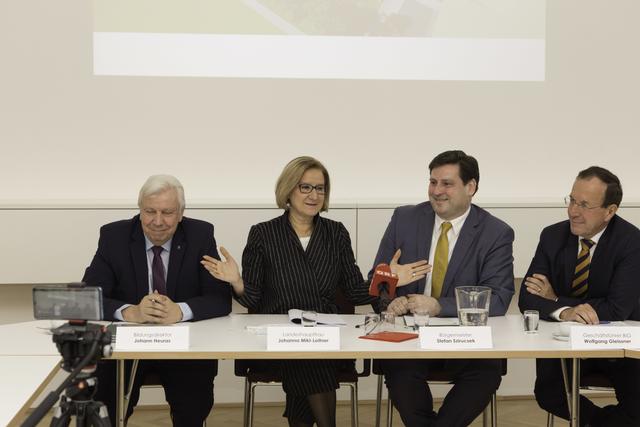 Pressekonferenz zur Bildungscampus-Präsdentation