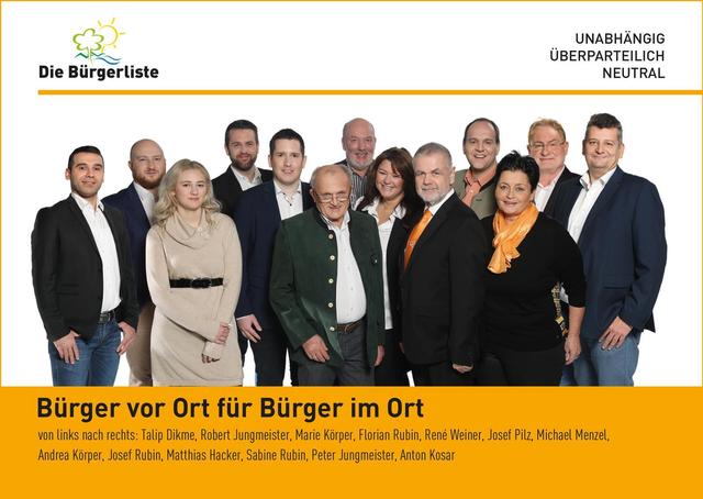 Die BÜRGERLISTE der Stadtgemeinde Ebreichsdorf - Josef Rubin und sein Team