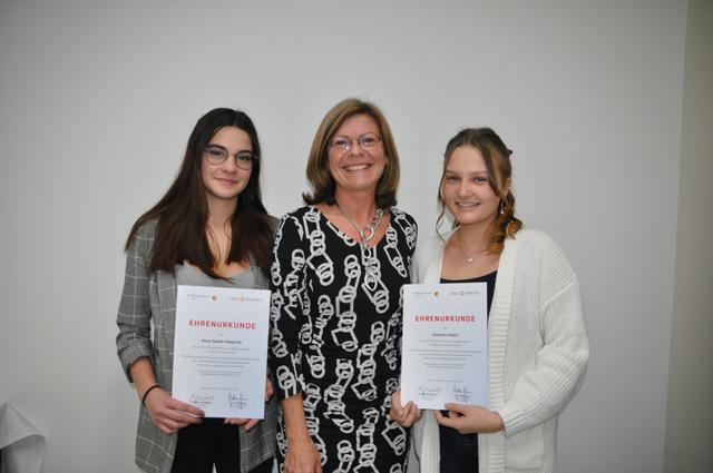 Anna-Sophie Diederich, Michaela Graßler und Christina Schorli