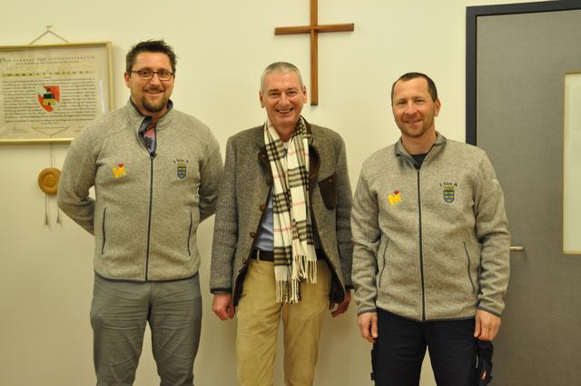 Leopold Heller, Bürgermeister Rudolf Friewald und Thomas Loicht.