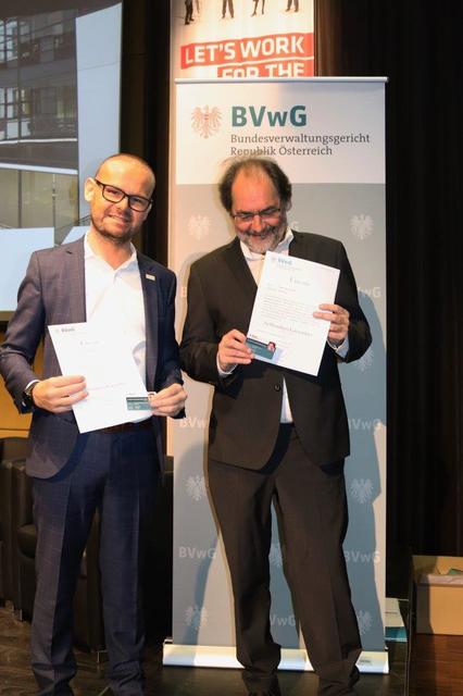 Von links: Jürgen Ephraim Holzinger und Günter Schmid vom Verein ChronischKrank.