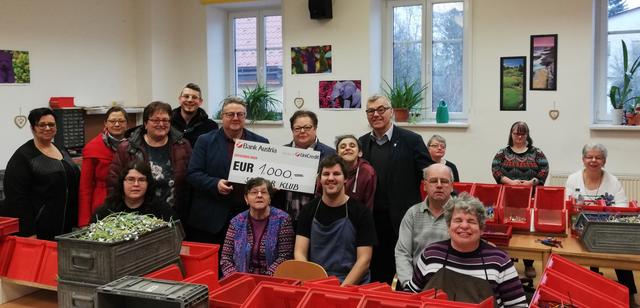 Das Geld kommt der Caritas Werkstätte zur Verfügung.