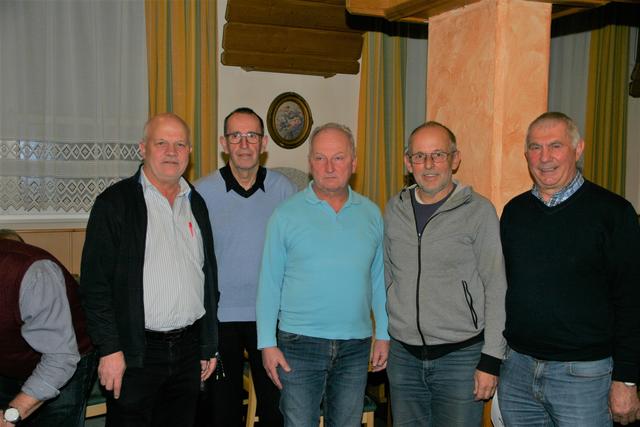 Das Siegertrio Manfred Neulinger 1., Engelbert Haider 2. und Johann Ebner 3.
v.l. Hans Affenzeller, Engelbert Haider, Johann Ebner und Erich Hackl.