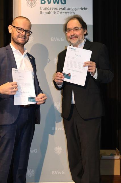 Von links: Jürgen Ephraim Holzinger und Günter Schmid vom Verein ChronischKrank.