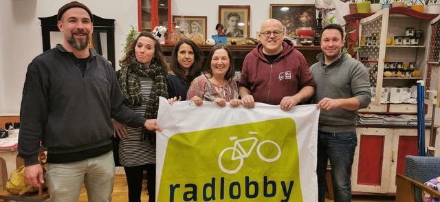 Radlobby-Aktive für bessere Bedingungen für den Radverkehr: Albert Chmelar, Karoline Szivatz, Birgit Prochazka, Christine Heimhilcher, Karl Zauner, Michael Migschitz