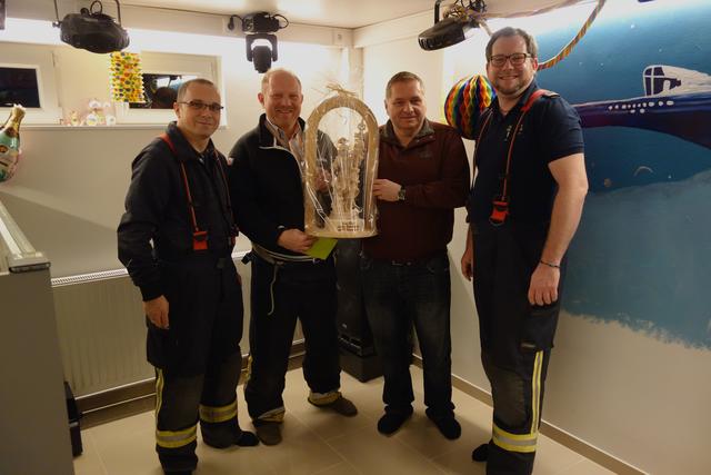 vlnr: OBI Wolfgang Schindler, HBI Stefan Mitheis, EHBI Georg Trimmel, OV Stefan Babler