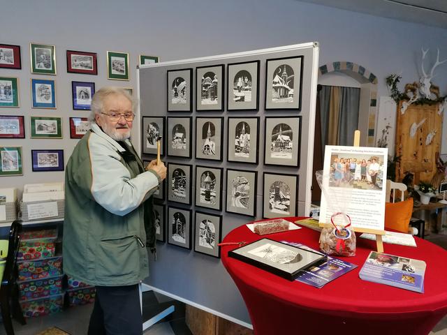 Der Gaminger Künstler Hermann Buchebner malte schon immer für sein Leben gern. Nun feiert er seinen 80. Geburtstag.