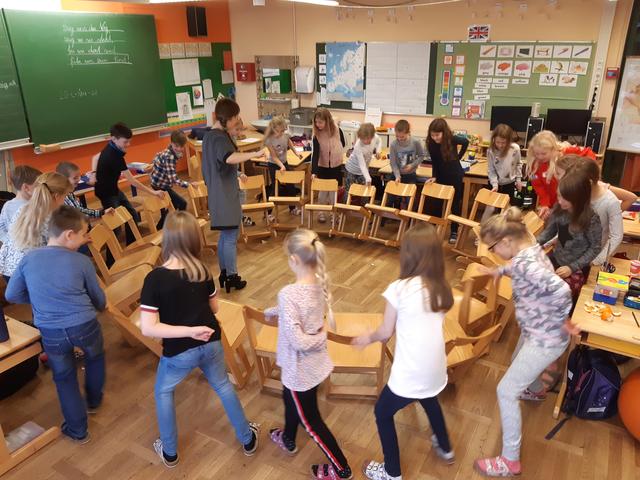 Mit verschiedenen Spielen wurde das Zusammengehörigkeitsgefühl der Kinder gestärkt. | Foto: KK