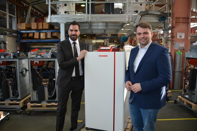Karl Ochsner jun. und Bürgermeister Lukas Michlmayr.