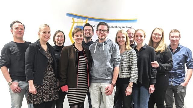 Der neue Ausschuss der Musikkapelle Kirchberg mit der neuen Obfrau Elisabeth Sohm (4. v. li.).
