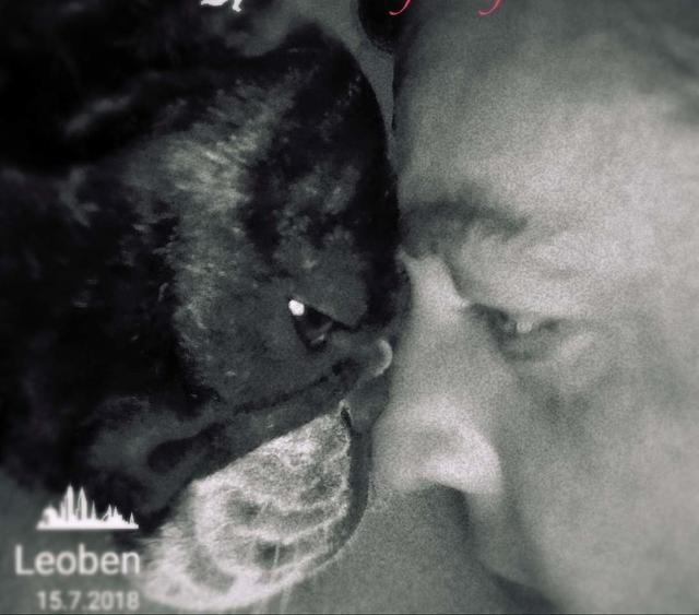 Juno mit seinem Herrchen ganz verliebt | Foto: Patric Grassel