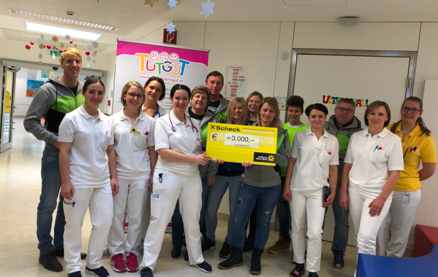Andreas Fichtenbauer (Obmann racer4kids), Laura Tampier, Tanja Tomasek, OÄ Barbara Pajer, OÄ Karin Wiesner, Christa & Franz Fichtenbauer, Katharina Essbüchl, Jaqueline Süß, Sandra Wundsam, Kevin Fichtenbauer, Renate Scharitzer, Andreas Müllner, Eveline Schöbinger und Anika Strohmayer.