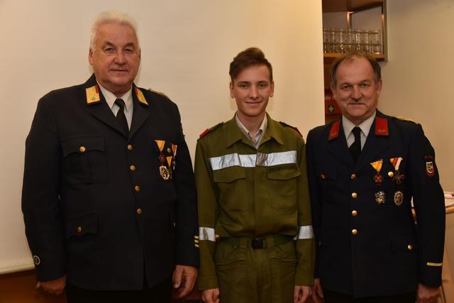 Abschnittsfeuerwehrkommandant Wolfgang Grilz, Daniel Stromberger und Kommandant Manfred Elsbacher (von links) | Foto: FF St. Donat