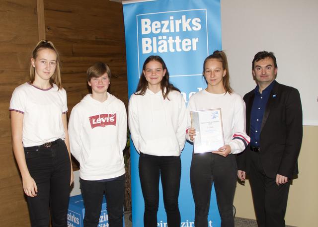 Die Gunners Girls holten den Sieg in der Kategorie Mannschaft: Tena Sanseovic, Cora und Nina Horvath, Lea Dragosits, Michael Strini