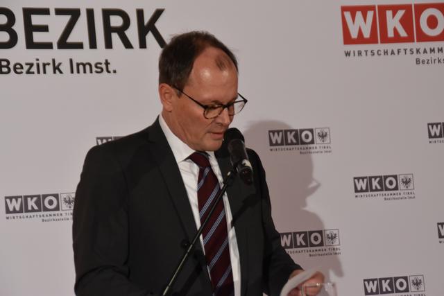 WIrtschaftskammer-Obmann der Bezirksstelle Imst, Josef Huber.