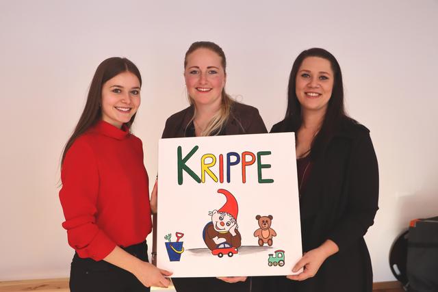 Gloria Wechner, Leiterin Daniela Hauser und Bianca Schlatter (v.li.) betreuen derzeit 13 "Kappler Zwerge". | Foto: Siegele