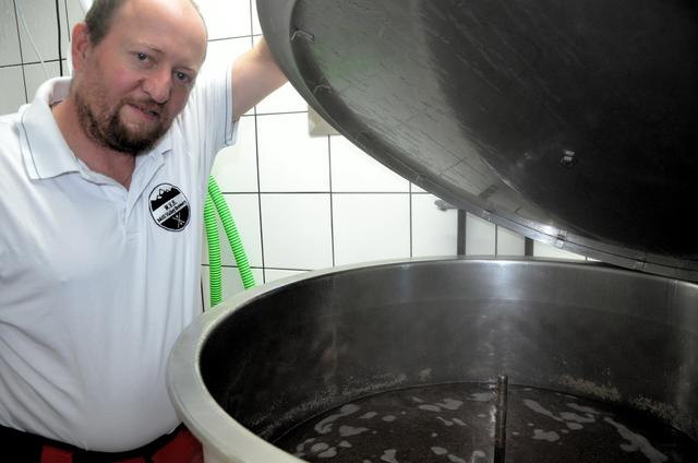 Knapp 200 Liter fasst der Sudkessel
