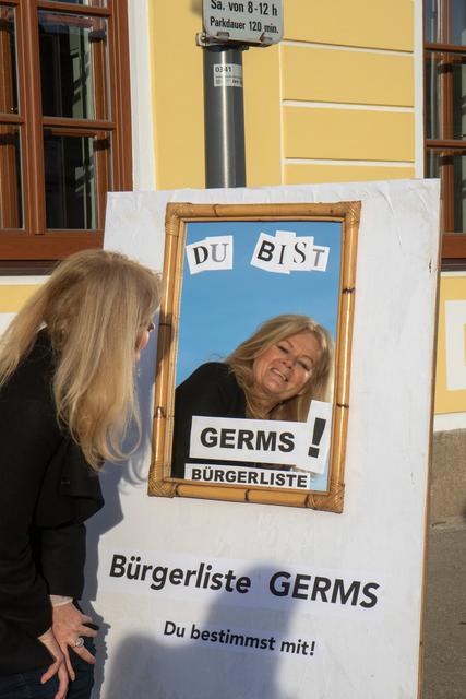 "Du bist GERMS": Plakat-Idee der Bürgerliste erregt Aufsehen.