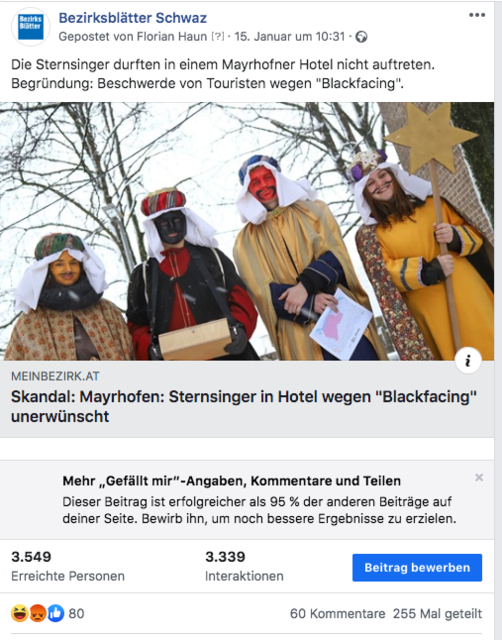 Auch über das soziale Netzwerk "facebook" wurde über das Thema heftig diskutiert.
