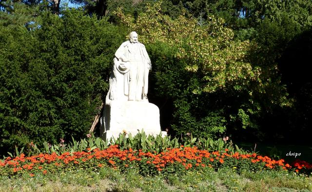 Das Adalbert-Stifter-Denkmal im Türkenschanzpark ist Teil der Geschichte über die Währinger Literaten. | Foto: Christa Posch