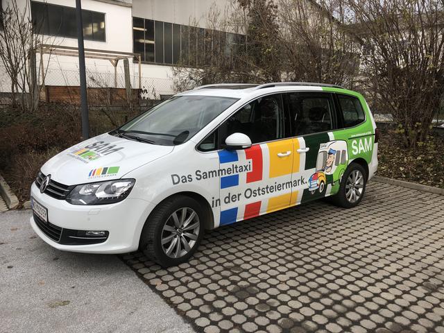 Mit dem Sammeltaxi SAM ist man mobil, flexibel und günstig in der Oststeiermark unterwegs.