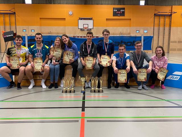 Die Ohlsdorfer Badminton-Asse holten insgesamt 13 Podestplätze bei den Landesmeisterschaften. | Foto: Sportunion Ohlsdorf