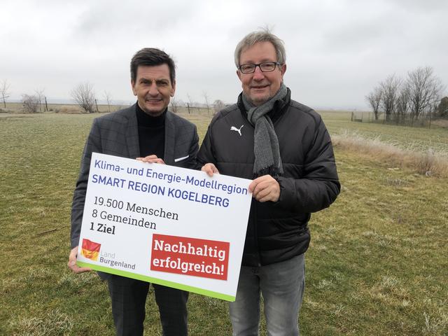 Initiator LR Christian Illedits und Energiemodellregions-Manager Ernst Wild sehen in den Befragungsergebnissen die Grundlage für die weitere Schwerpunktsetzung in der Smart Region
