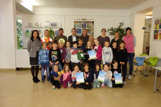 Das Energieteam der Volksschule Pachern: die Schüler beim Energie-Workshop