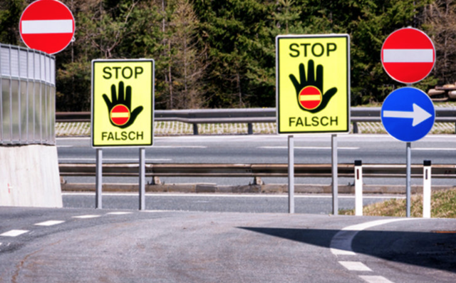 54 Geisterfahrer verzeichnete Ö3 2019 auf Kärntner Straßen.
