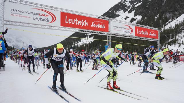 Strecke und Landschaft begeistern alle Jahre tausende Langläufer/innen im Leutaschtal. | Foto: ORS Stefan Wolf